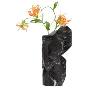 TINY MIRACLES Papírový obal na vázu Marble Black, Vemzu