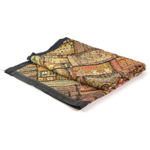 SB Orient Přehoz na postel z Rajastanu, patchwork, zrcátka, ruční práce, 198x128cm