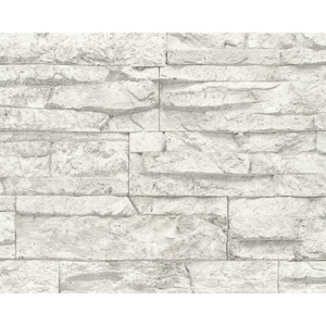 Vliesové tapety AS Création Best of Wood´n Stone 2020 7071-61, tapeta na zeď Black and White 3 707161, (10,05 x 0,53 m)