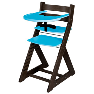 Hajdalánek Rostoucí židle ELA - velký pultík (wenge, modrá) ELAWENGEMODRA