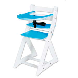 Hajdalánek Rostoucí židle ELA - velký pultík (bílá, modrá) ELABILAMODRA