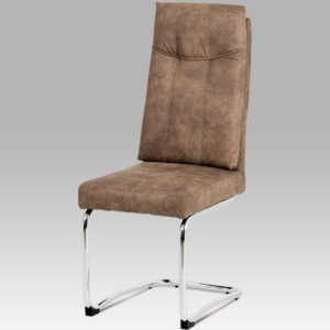 Jídelní židle DCH-172 BR Cowboy koženka hnědá - Autronic