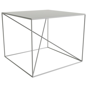 Bílý konferenční stolek take me HOME Malbork, 55 x 55 cm