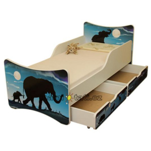 Nellys Dětská postel se zásuvkou Afrika Velikost: 160x70