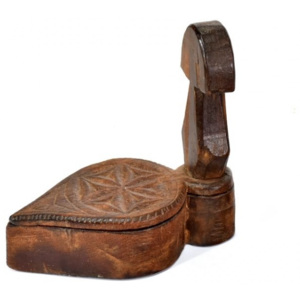 SB Orient Krabička na Tiku, antik, teakové dřevo, ručně vyřezaná, 15x8x15cm