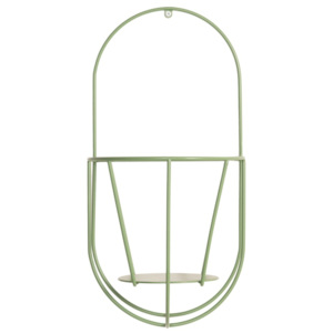 Zelený nástěnný držák na květináče OK Design, výška 46 cm