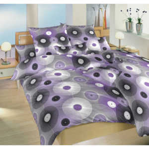 Dadka Povlečení bavlna Planetárium fialové, 140 x 220, 90 x 70 cm
