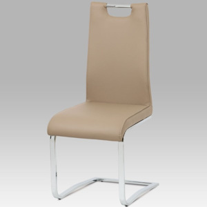 Jídelní židle DCH-563 CAP koženka cappuccino - Autronic