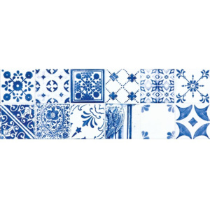 Rako Majolika dekor 19,8x59,8 modrá