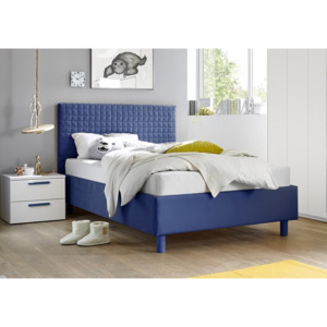 Čalouněná postel Enjoy-Quadro-90 látka modrá