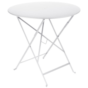 Bílý zahradní stolek Fermob Bistro, Ø 77 cm