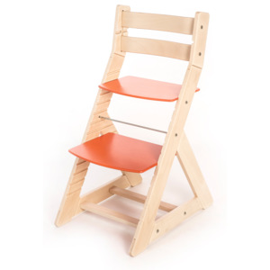 Hajdalánek Rostoucí židle ALMA - standard (bříza, oranžová) ALMABRIZAORANZOVA