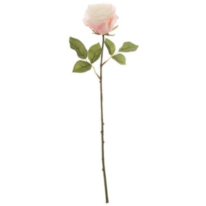 Umělá květina Riverdale Růže bílá 51cm