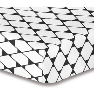 Elastické prostěradlo z mikrovlákna DecoKing Rhombuses, 160 x 200 cm