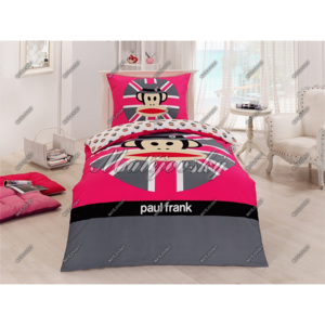 Ložní povlečení Matějovský Paul Frank pink cap barva: růžová, Materiál: bavlna deluxe, rozměry: 1x 140/200, 1x 70/90