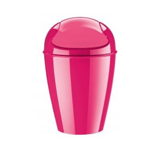 Odpadkový koš Koziol DEL plastový růžový 12 l 29x29x44,5 cm