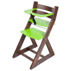 Hajdalánek Rostoucí židle ANETA - malý pultík (ořech, zelená) ANETAORECHZELENA