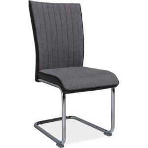 Casarredo Jídelní čalouněná židle H-930 šedá/tm. šedé boky