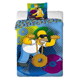 Jerry Fabrics, bavlněné povlečení Homer DJ, 140 x 200, 90 x 70 cm