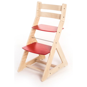 Hajdalánek Rostoucí židle ALMA - standard (bříza, červená) ALMABRIZACERVENA