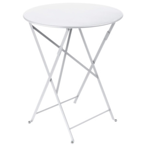 Bílý zahradní stolek Fermob Bistro, Ø 60 cm
