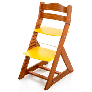 Hajdalánek Rostoucí židle MAJA - opěrka do kulata (třešeň, žlutá) MAJATRESENZLUTA