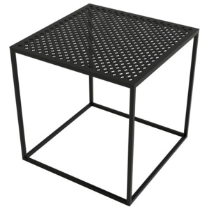 Černý konferenční stolek take me HOME Motivo, 42 x 42 cm