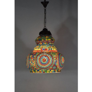 SB Orient Skleněná mozaiková lampa, multibarevná, ruční práce, 40x50cm