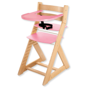 Hajdalánek Rostoucí židle ELA - velký pultík (buk, růžová) ELABUKRUZOVA