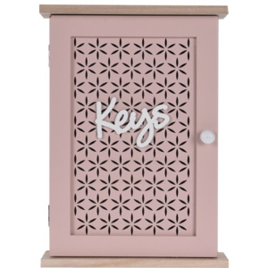 Skříňka na klíče Trento růžová, 28 x 20 cm