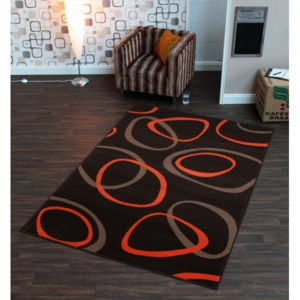Hans Home | Kusový koberec Prime Pile 102189 Loop Braun Orange - 80x300