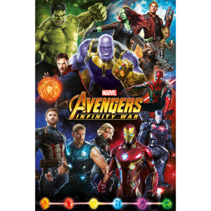 Plakát, Obraz - Avengers: Infinity War - Characters, (61 x 91,5 cm)