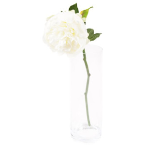 Umělá květina Sia Home Fashion Pivoňka bílá 53cm