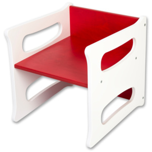 Hajdalánek Dětská židle TETRA 3v1 bílá (červená) TETRABILACERVENA