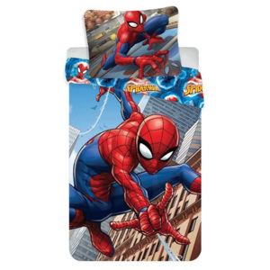 Jerry Fabrics bavlněné povlečení Spiderman Climbs, 140 x 200, 90 x 70 cm