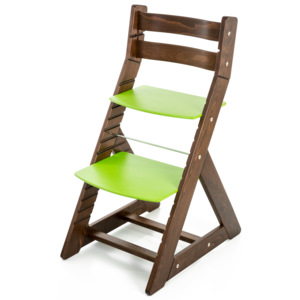 Hajdalánek Rostoucí židle ALMA - standard (ořech, zelená) ALMAORECHZELENA