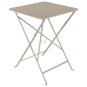 Béžový zahradní stolek Fermob Bistro, 57 x 57 cm