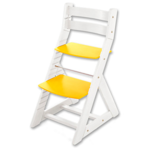 Hajdalánek Rostoucí židle ALMA - standard (bílá, žlutá) ALMABILAZLUTA