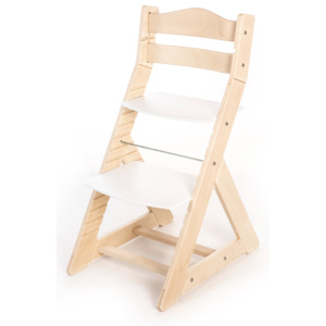 Hajdalánek Rostoucí židle MAJA - opěrka do kulata (bříza, bílá) MAJABRIZABILA
