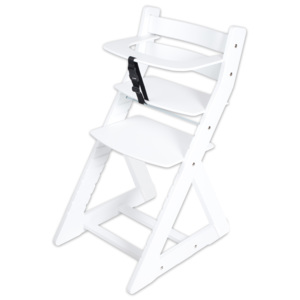 Hajdalánek Rostoucí židle ANETA - malý pultík (bílá, bílá) ANETABILA