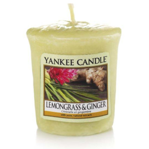 Yankee Candle - votivní svíčka Lemongrass & Ginger (Čerstvá a čistá směs jemné citrónové trávy a právě rozkrojeného zázvoru. Absolutně osvěžující.)