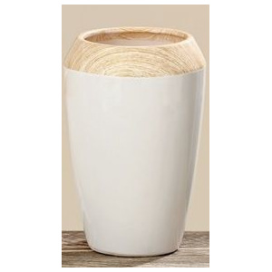 Váza Boltze keramika dřevo 26x17cm