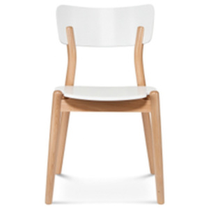 Bílá dřevěná židle Fameg Tyge