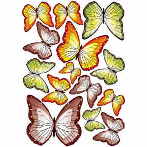 Samolepící dekorace na zeď Butterflies ST1 015, Motýlci (50 x 70 cm)