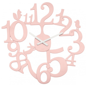 PI:P nástěnné hodiny KOZIOL (Barva-Růžová)