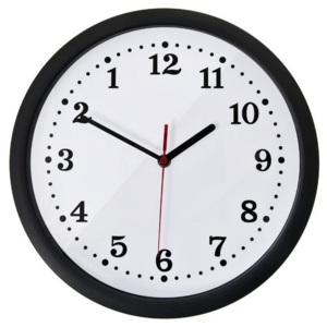 Obrácené nástěnné hodiny, Bílé průměr 29 cm