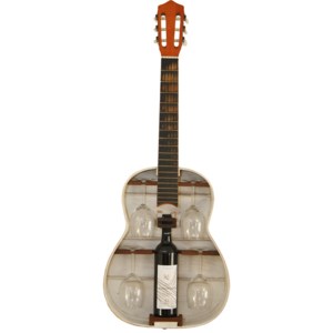 Vinárna kytara Bílá patina 100 cm 38 cm 4