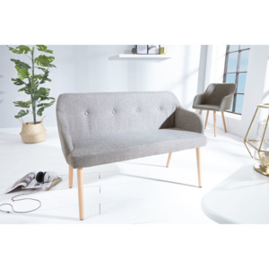 Dizajnová lavice Sweden světle šedá