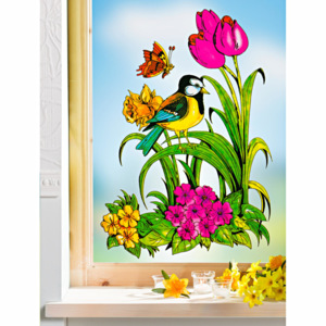 Magnet 3Pagen Obrázek na okno Jarní louka