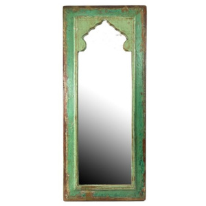 Mobler Zrcadlo v rámu z antik dřeva, 25x58x3cm